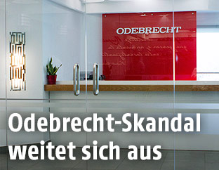 Rezeption in einem Büro der Firma Odebrecht