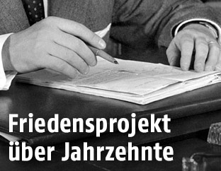 Unterzeichnung eines EU-Vertrags, 1969