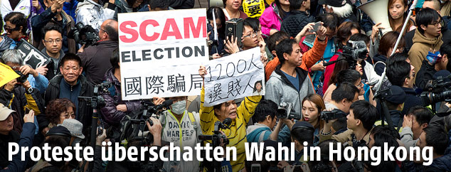 Demonstranten in Hongkong