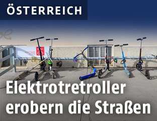 Roller an Fahrradplätzen