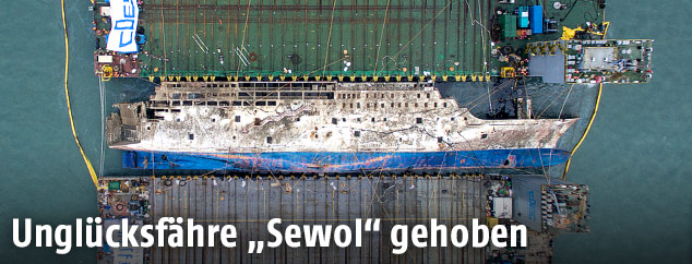 Bergung der Fähre "Sewol"