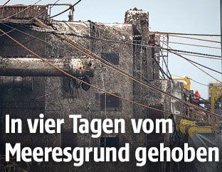 Bergung der Fähre "Sewol"