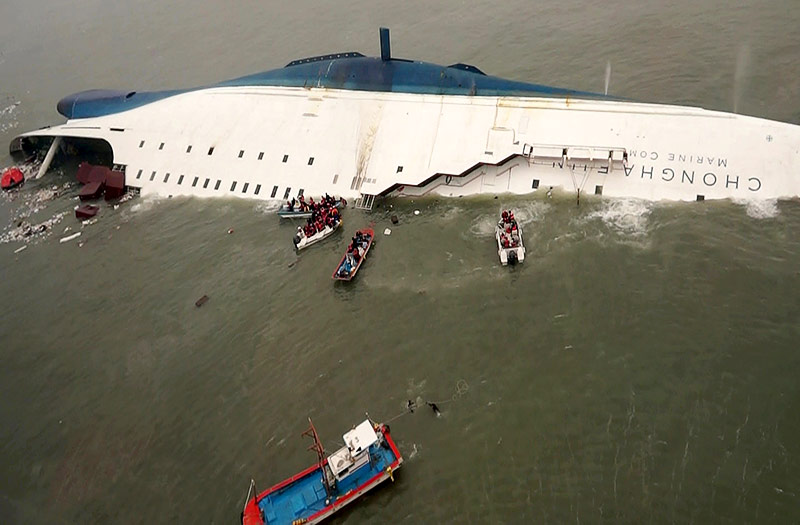 © APA/AP/Yonhap Bergung der Fähre "Sewol"