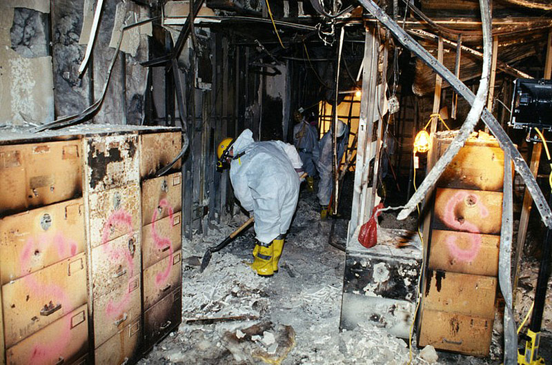 © FBI Foto zeigt die Szenen beim Pentagon nach dem Anschlag vom 11. September 2011