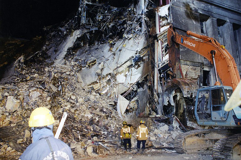 © FBI Foto zeigt die Szenen beim Pentagon nach dem Anschlag vom 11. September 2011