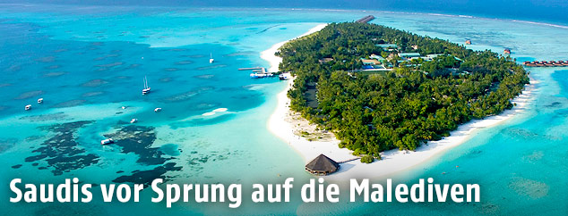 Atoll auf den Malediven