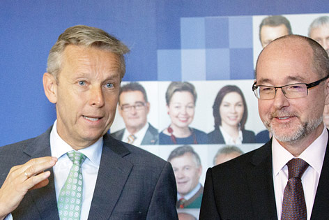 © APA/Georg Hochmuth Reinhold Lopatka und Christoph Vavrik
