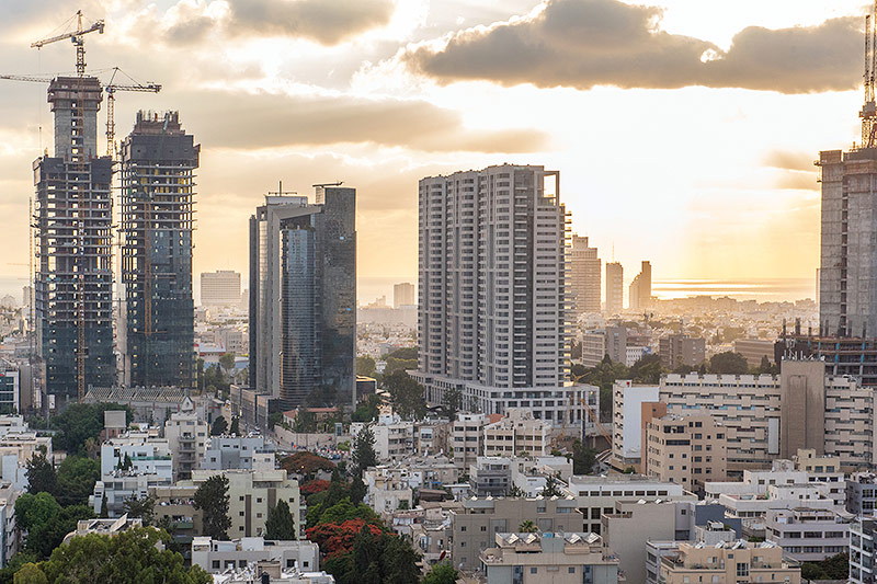 Stadtansicht von Tel Aviv