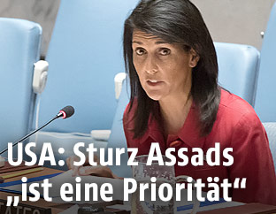 Die US-Botschafterin bei den Vereinten Nationen, Nikki Haley