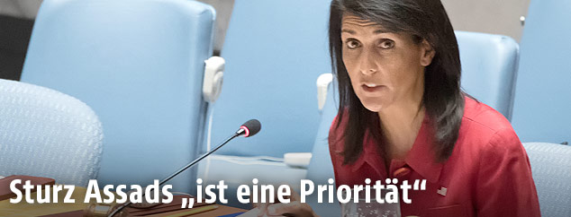 Die US-Botschafterin bei den Vereinten Nationen, Nikki Haley