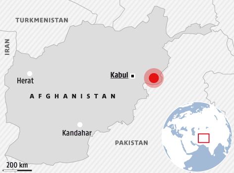 © Grafik: APA/ORF.at Karte zeigt Afghanistan