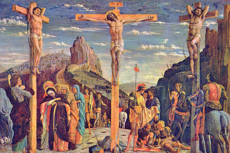© Public Domain Kreuzigungsgemälde von Andrea Mantegna