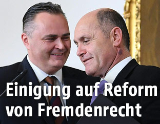 Verteidigungsminister Hans Peter Doskozil und Innenminister Wolfgang Sobotka