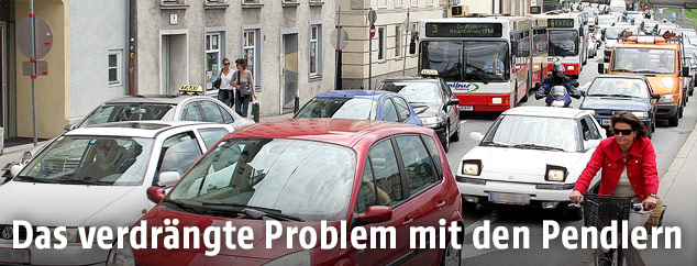 Verkehrschaos auf dem Salzburger Rudolfskai