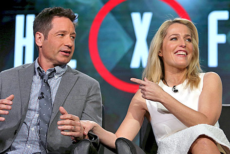 © Reuters/David McNew Die Akte-X-Schauspieler David Duchovny und Gillian Anderson