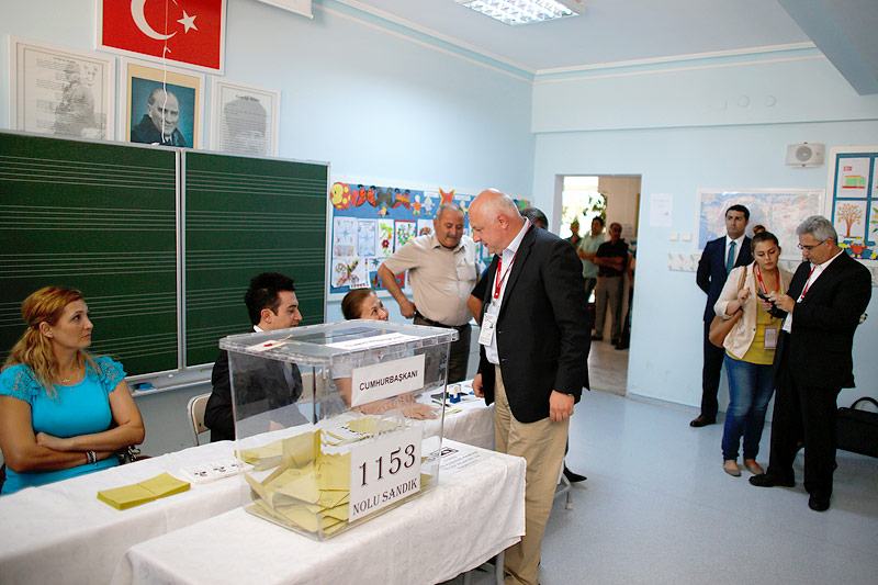 Wahllokal in der Türkei