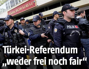 Polizei in Ankara (Türkei)