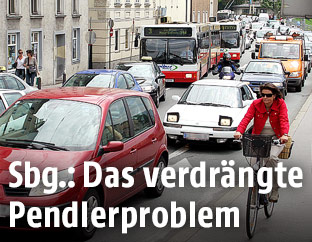 Verkehrschaos auf dem Salzburger Rudolfskai
