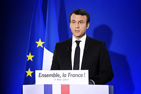 Frankreichs neuer Präsidenten Emmanuel Macron