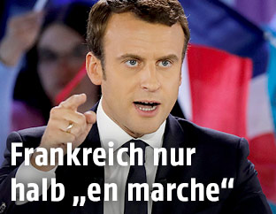Franz&ouml;sischer Pr&auml;sidentschaftskandidat Emmanuel Macron