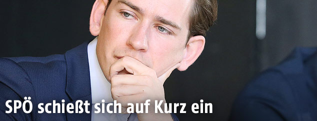 Au&szlig;enminister Sebastian Kurz