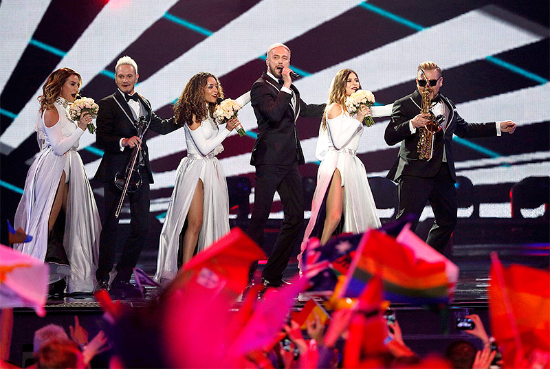 © Reuters/Gleb Garanich SunStroke Project (Moladwien) beim ESC 2017