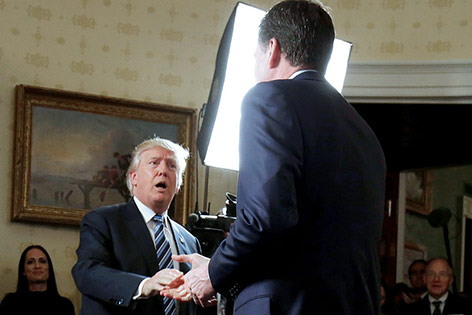 © Reuters/Joshua Roberts James Comey und Donald Trump