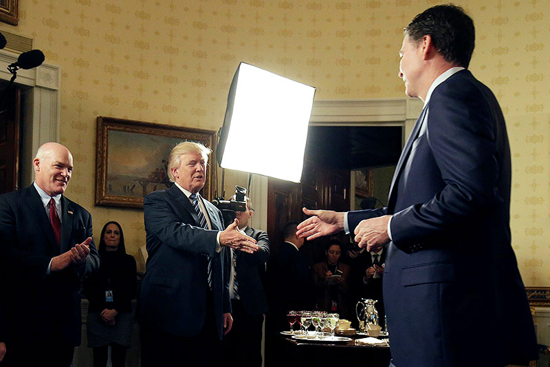 Donald Trump und James Comey 
