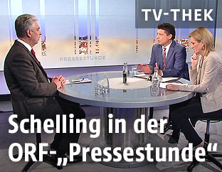 Finanzminister Hans Jörg Schelling (ÖVP) in der ORF-Pressestunde