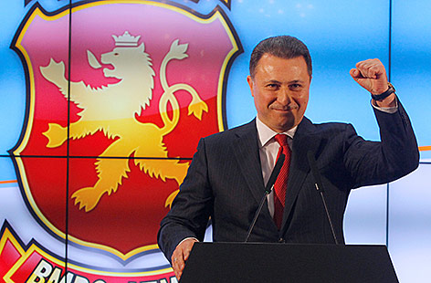 © Reuters/Ognen Teofilovski Mazedoniens ehemaliger Premier Nikola Gruevski