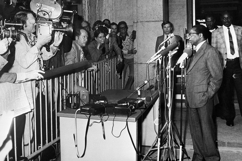Robert Mugabe in Genf 1976