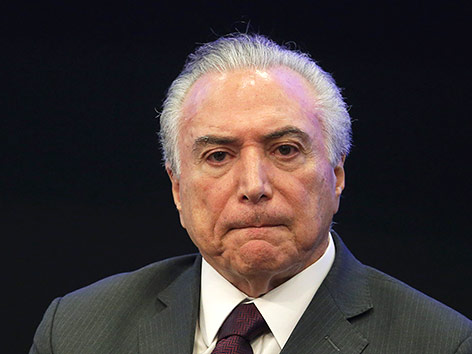 © APA/AP/Eraldo Peres Brasiliens Präsident Michel Temer