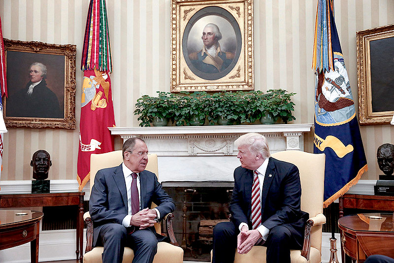 US-Präsident Donald Trump und der russische Außenminister Sergej Lawrow
