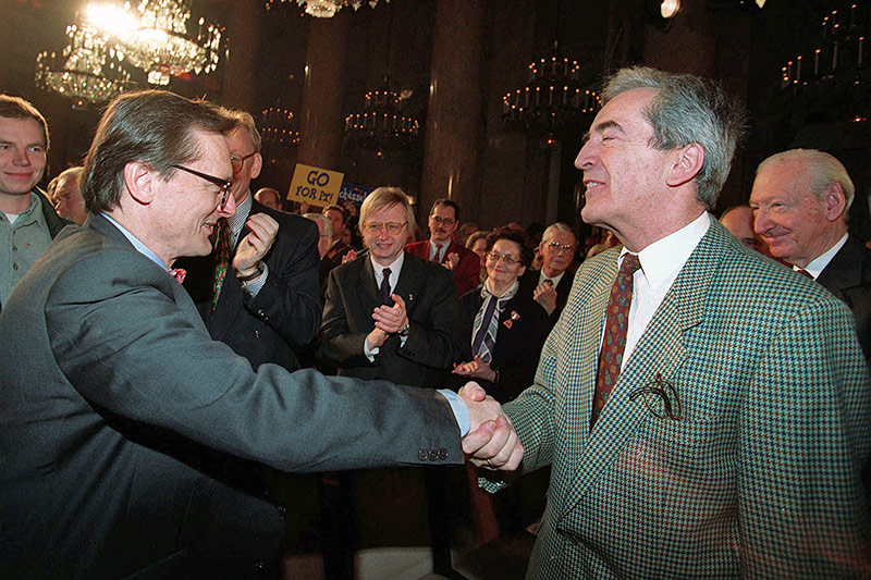 © AP/Rudi Blaha Wolfgang Schüssel und Alois Mock