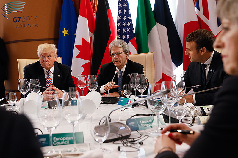 Donald Trump und Paolo Gentiloni