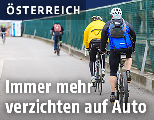 Radfahrer in der Stadt
