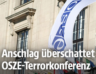 Fahne der OSZE in Wien