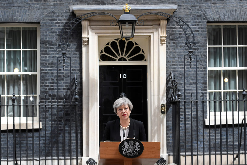 Die britische Premierministerin Theresa May