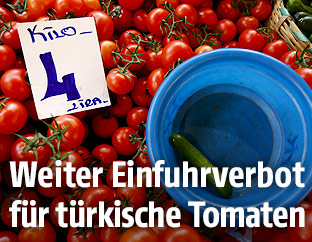 Tomaten an einem t&uuml;rkischem Bazar