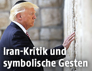 US-Präsident Donald Trump bei der Klagemauer