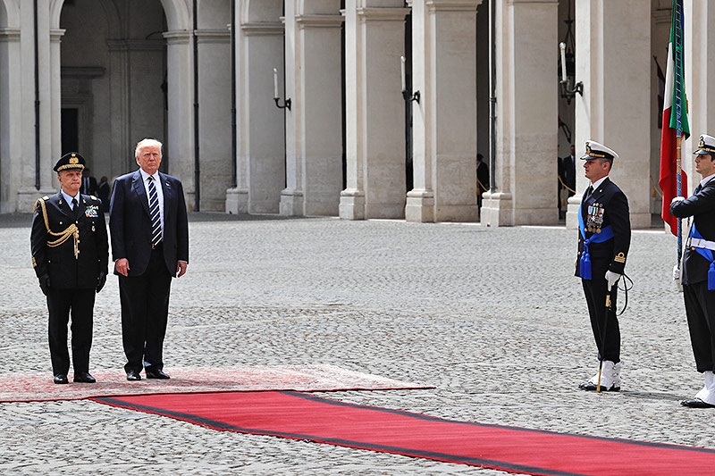 © APA/AP/Andrew Medichini Eindrücke von Trumps Besuch im Vatikan