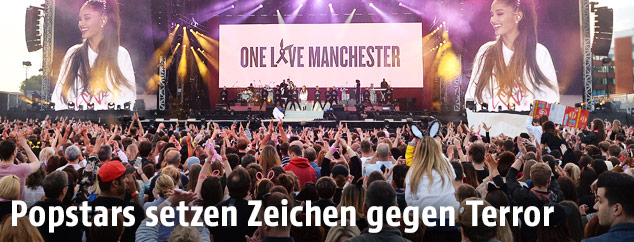 Benefizkonzert in Manchester