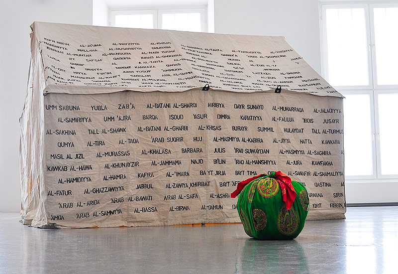 © ORF.at/Simon Hadler Emily Jazir: Flüchtlingszelt