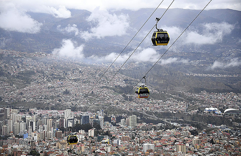 © APA/AFP/Franck Fife Seilbahn in La Paz