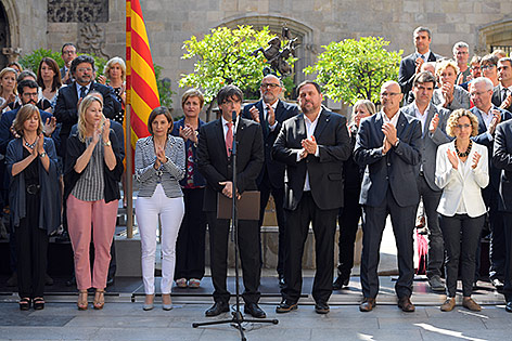 © APA/AFP/Lluis Gene Ministerpräsident von Katalonien, Carles Puigdemont