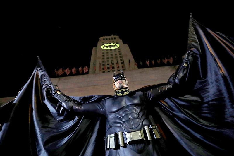 Fans beim Batman-Tribute in Los Angeles