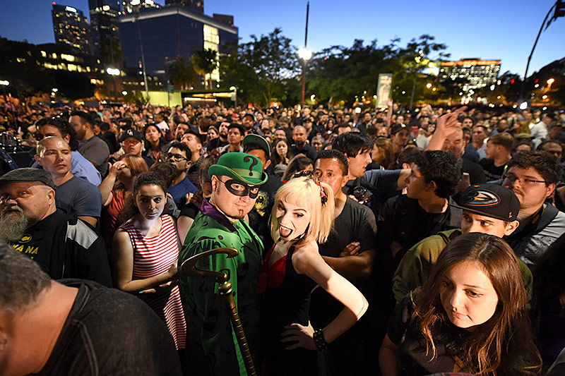 Fans beim Batman-Tribute in Los Angeles