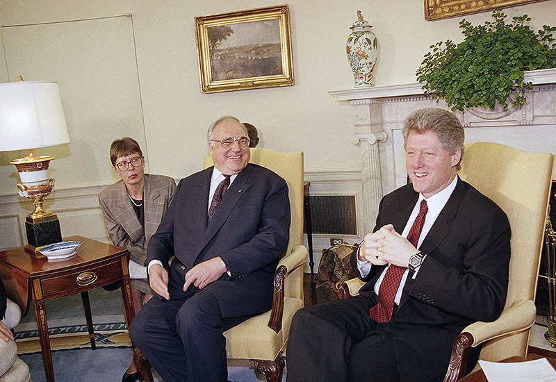 Helmut Kohl und Bill Clinton