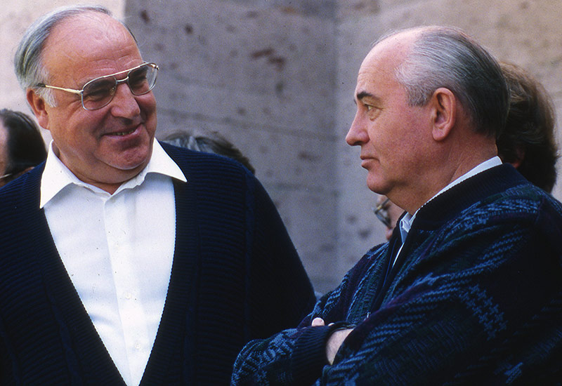 Helmut Kohl und Michail Gorbatschow