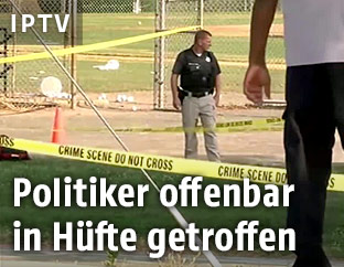 Polizisten am Tatort